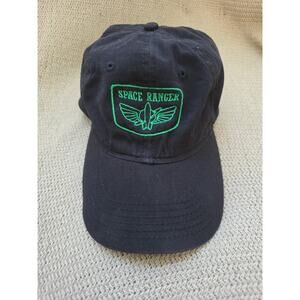 Kids Black Space Ranger Cap Hat Green Embroidery 100%Cotton Custom Made ToyStory